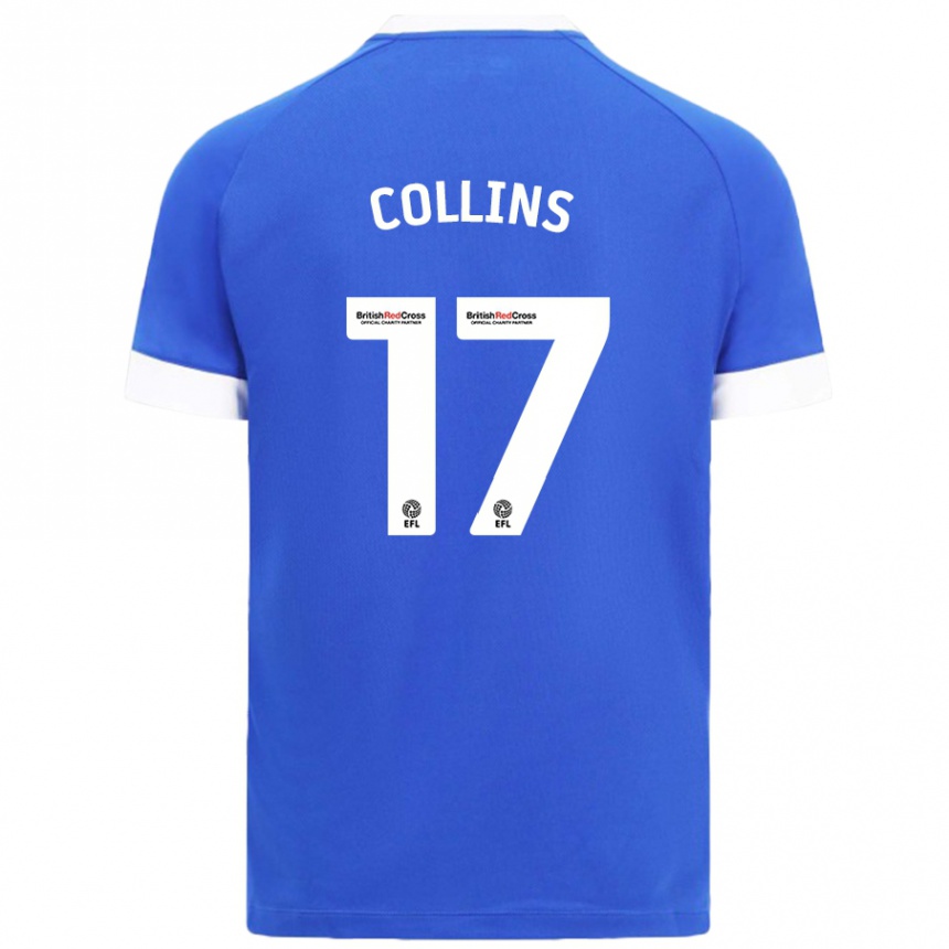 Women Football Jamilu Collins #17 Sky Blue Home Jersey 2024/25 T-Shirt Uk