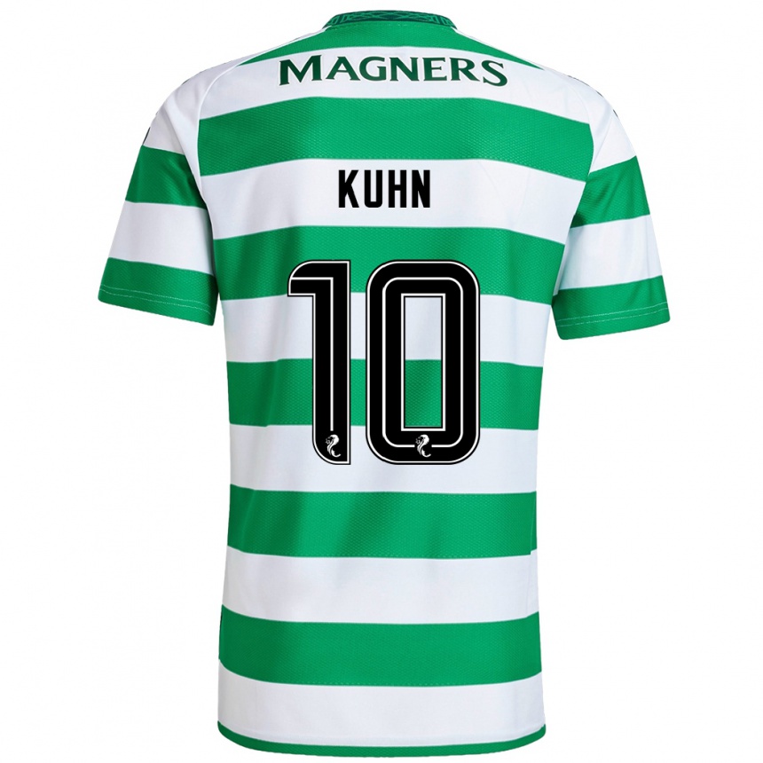 Women Football Nicolas Kühn #10 Green White Home Jersey 2024/25 T-Shirt Uk