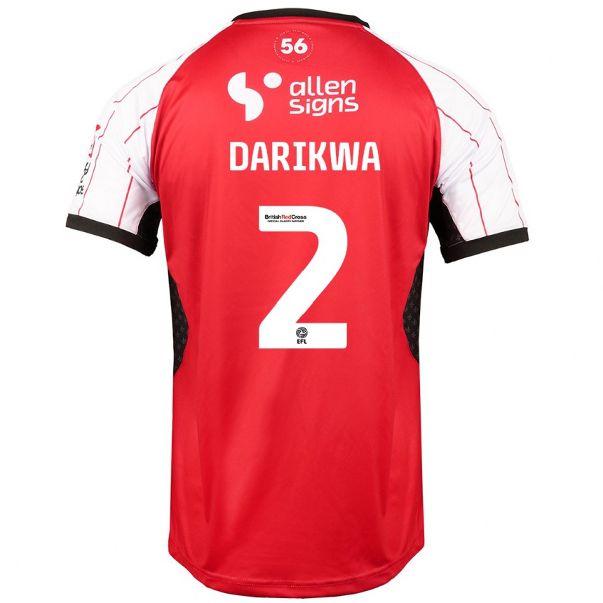 Women Football Tendayi Darikwa #2 White Home Jersey 2024/25 T-Shirt Uk