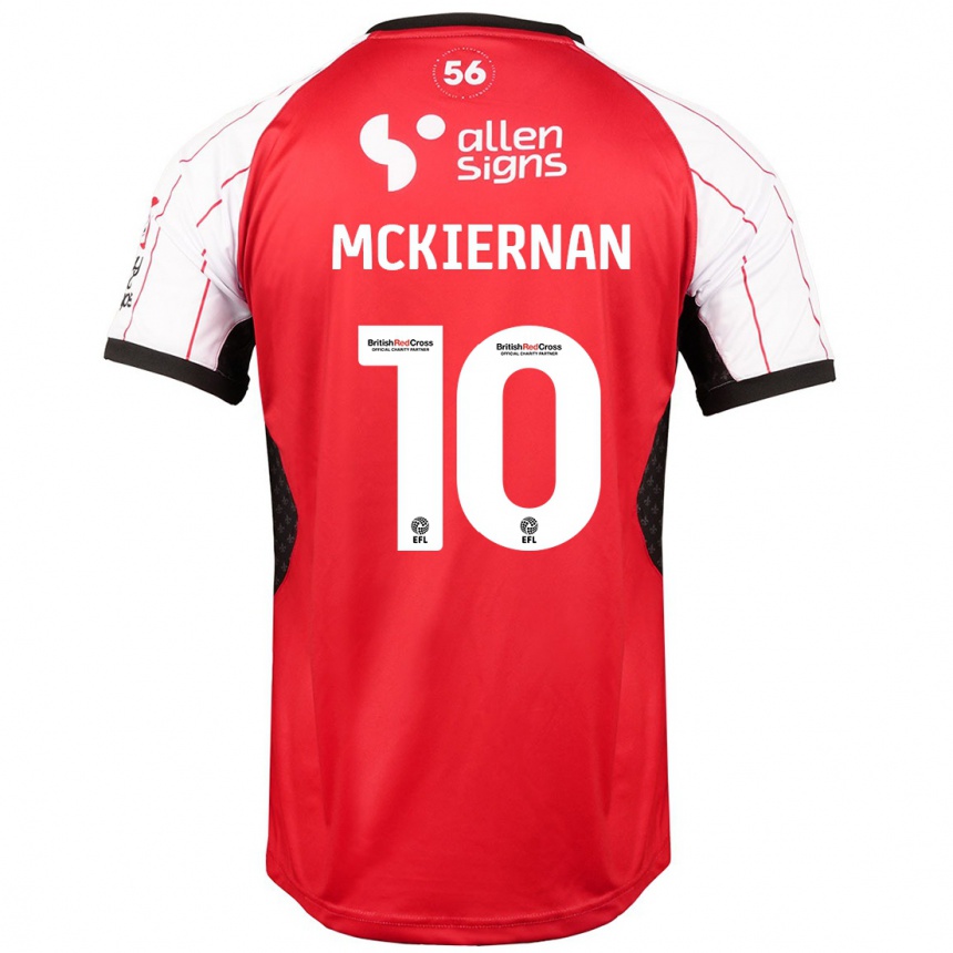 Women Football Jj Mckiernan #10 White Home Jersey 2024/25 T-Shirt Uk