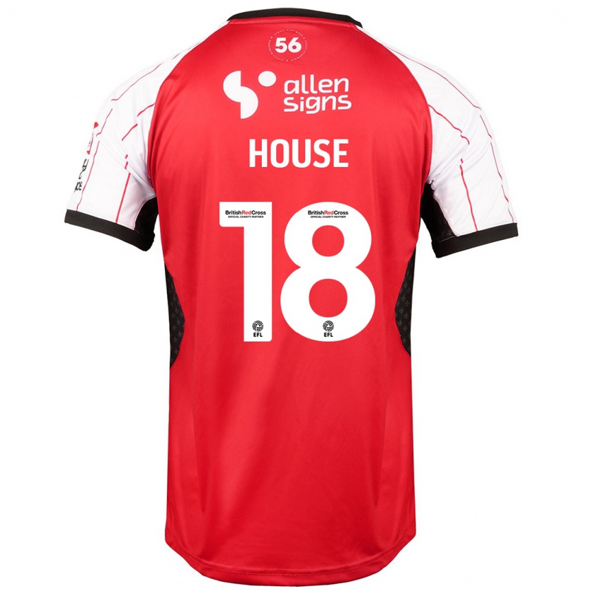 Women Football Ben House #18 White Home Jersey 2024/25 T-Shirt Uk