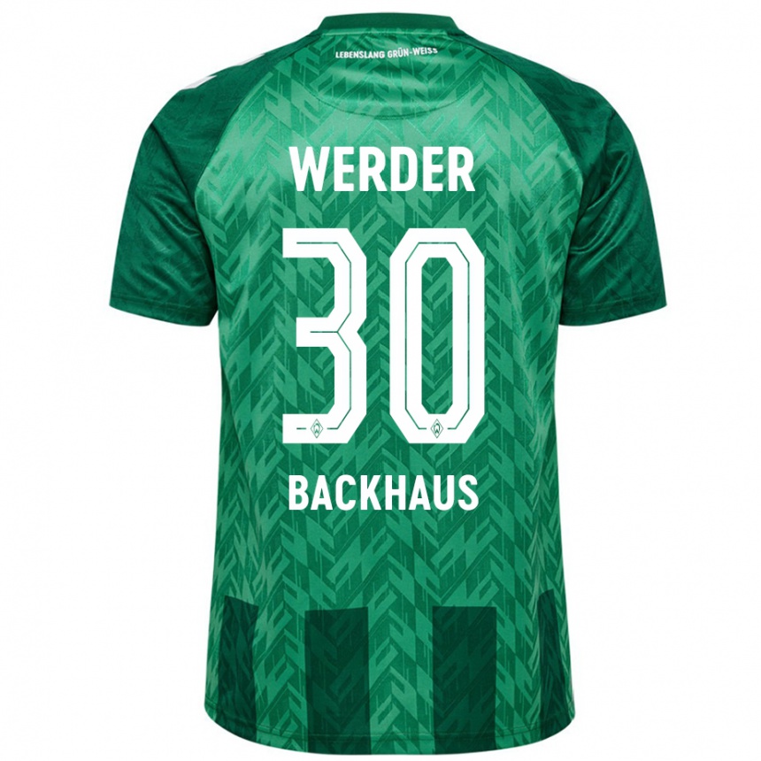 Women Football Mio Backhaus #30 Green Home Jersey 2024/25 T-Shirt Uk