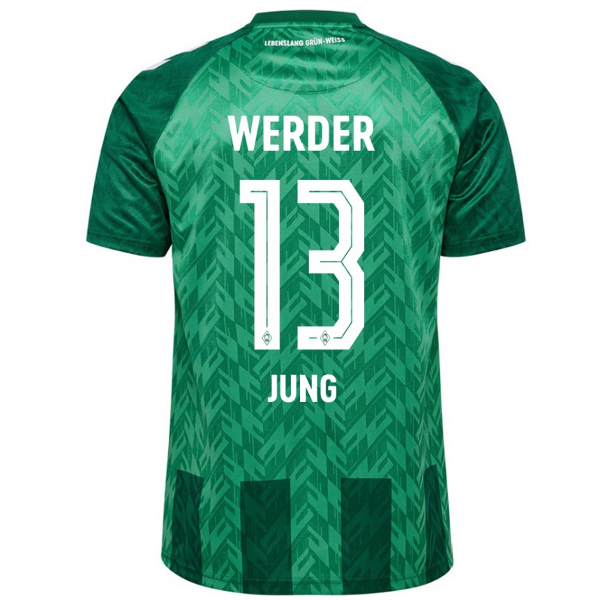 Women Football Seong-Hyeon Jung #13 Green Home Jersey 2024/25 T-Shirt Uk