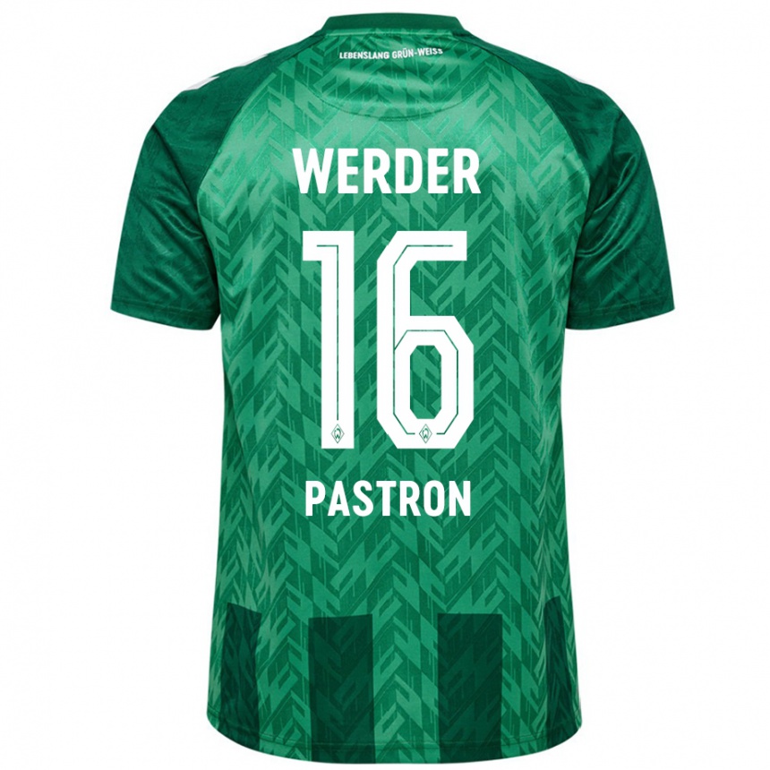 Women Football Alvin Pastron #16 Green Home Jersey 2024/25 T-Shirt Uk