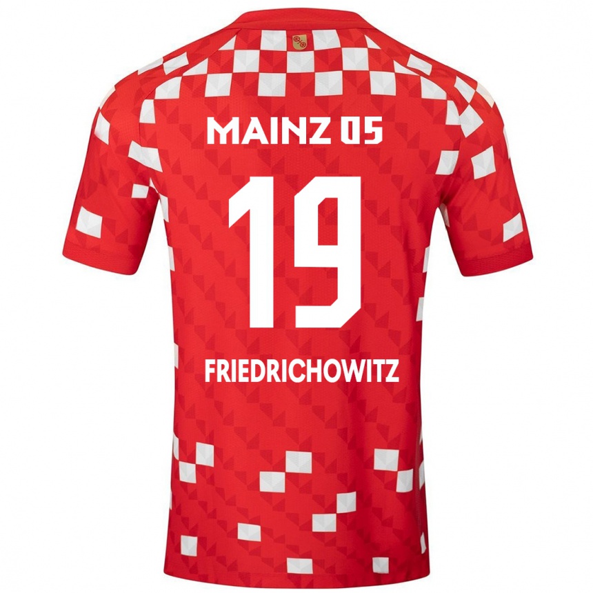 Women Football Anna Friedrichowitz #19 White Red Home Jersey 2024/25 T-Shirt Uk