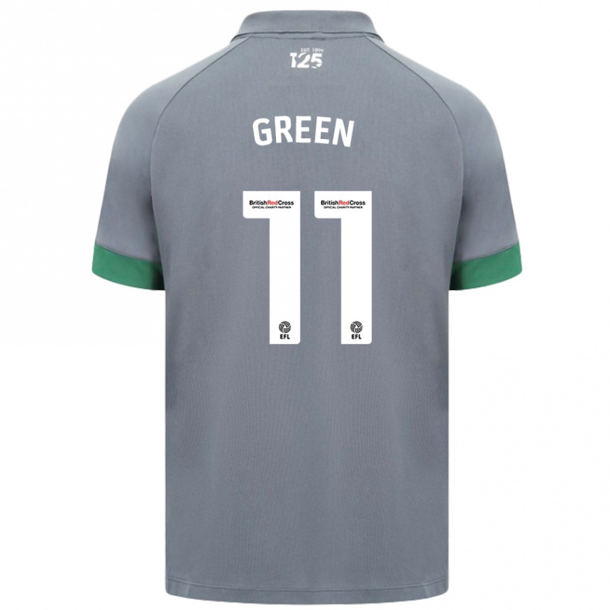 Women Football Danielle Green #11 Dark Gray Away Jersey 2024/25 T-Shirt Uk