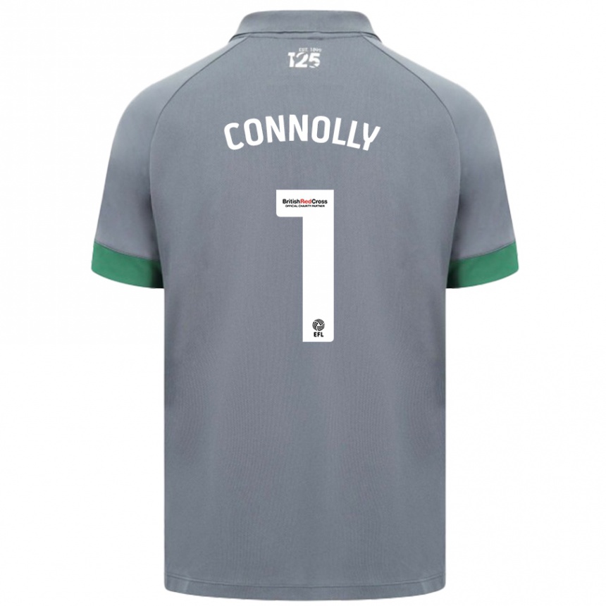 Women Football Daisy Connolly #1 Dark Gray Away Jersey 2024/25 T-Shirt Uk