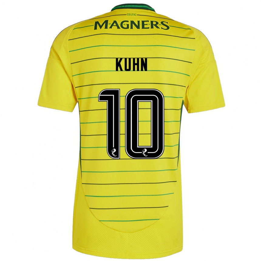 Women Football Nicolas Kühn #10 Yellow Away Jersey 2024/25 T-Shirt Uk