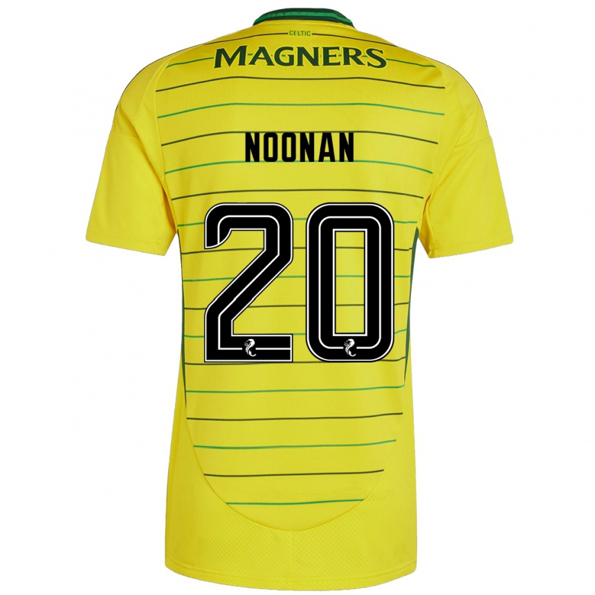 Women Football Saoirse Noonan #20 Yellow Away Jersey 2024/25 T-Shirt Uk