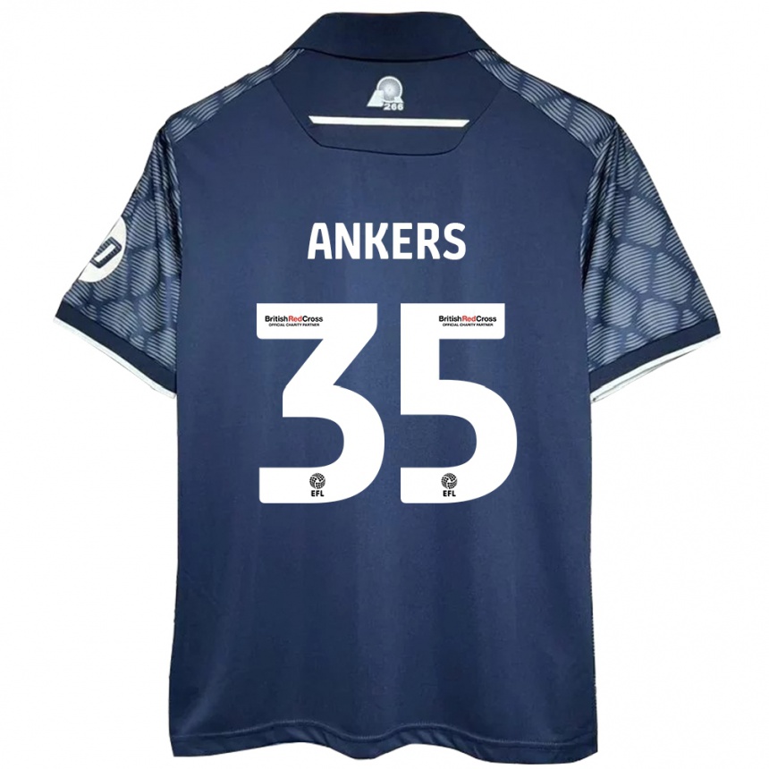 Women Football Chloe Ankers #35 Black Away Jersey 2024/25 T-Shirt Uk