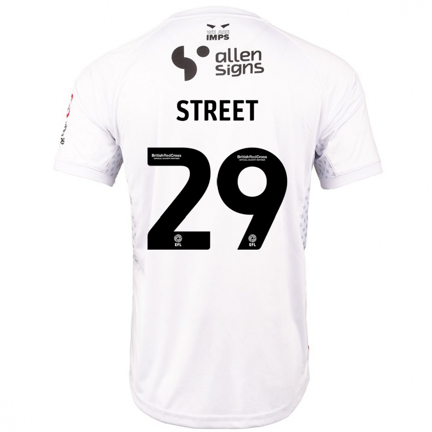 Women Football Robert Street #29 Red White Away Jersey 2024/25 T-Shirt Uk