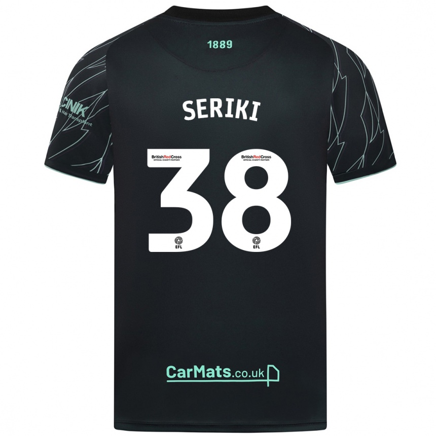 Women Football Femi Seriki #38 Black Green Away Jersey 2024/25 T-Shirt Uk