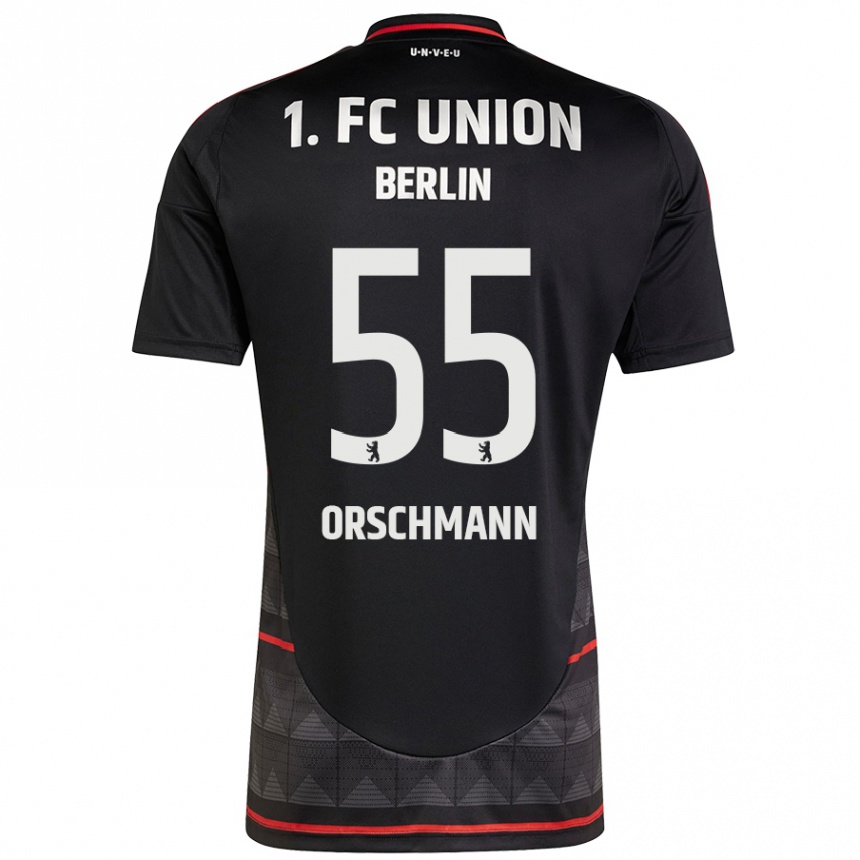 Women Football Katja Orschmann #55 Black Away Jersey 2024/25 T-Shirt Uk