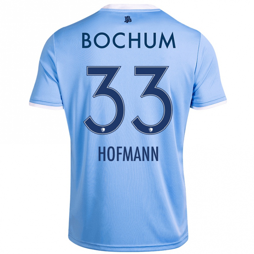 Women Football Philipp Hofmann #33 Sky Blue Away Jersey 2024/25 T-Shirt Uk