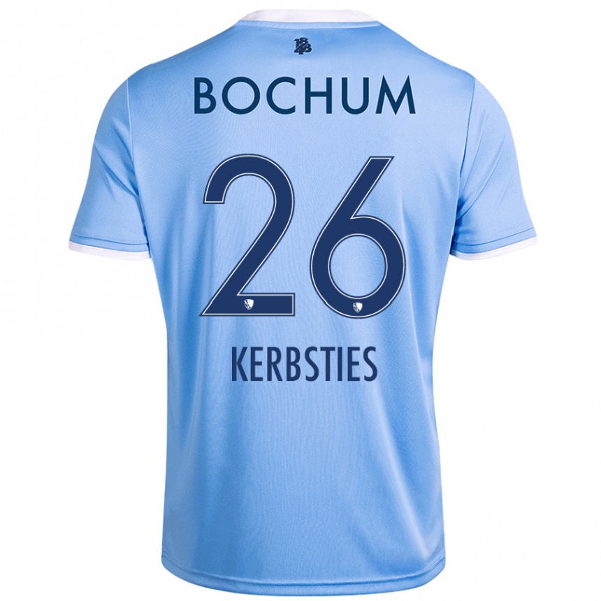 Women Football Keanu Kerbsties #26 Sky Blue Away Jersey 2024/25 T-Shirt Uk