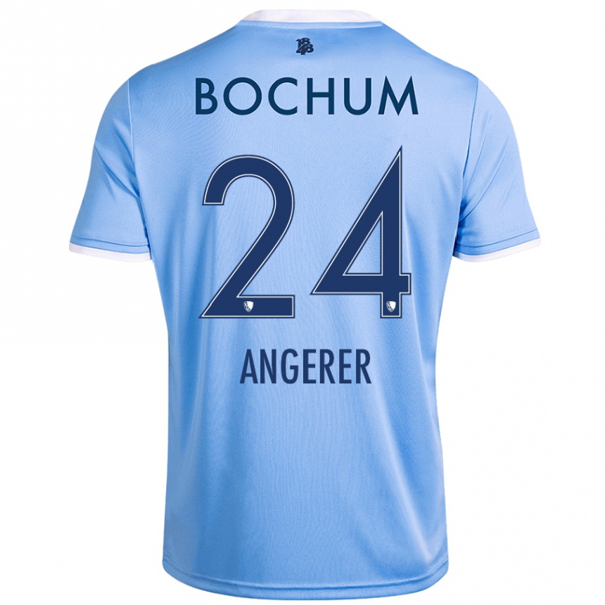 Women Football Alina Angerer #24 Sky Blue Away Jersey 2024/25 T-Shirt Uk