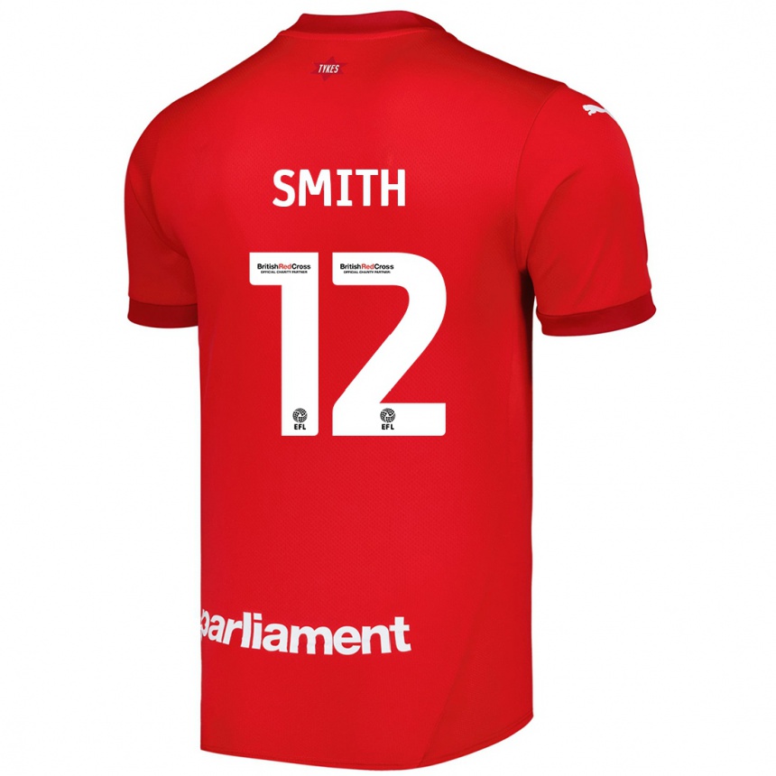 Kids Football Jackson Smith #12 Red Home Jersey 2024/25 T-Shirt Uk