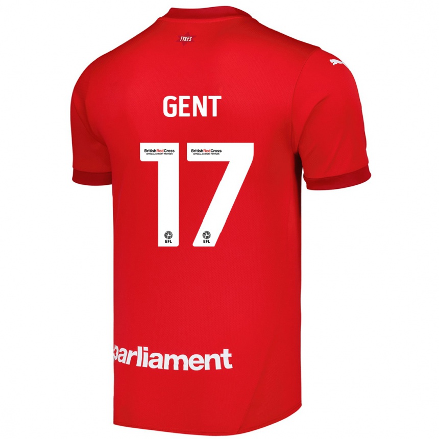 Kids Football Georgie Gent #17 Red Home Jersey 2024/25 T-Shirt Uk