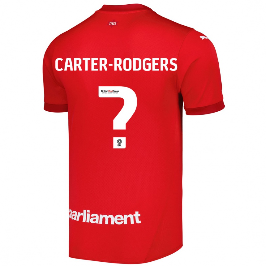 Kids Football Trent Carter-Rodgers #0 Red Home Jersey 2024/25 T-Shirt Uk