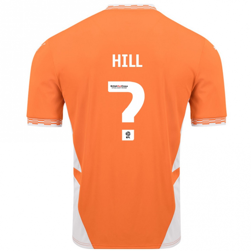 Kids Football Tyler Hill #0 Orange White Home Jersey 2024/25 T-Shirt Uk