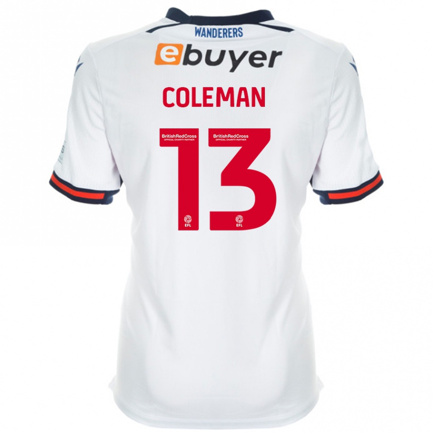 Kids Football Joel Coleman #13 White Home Jersey 2024/25 T-Shirt Uk