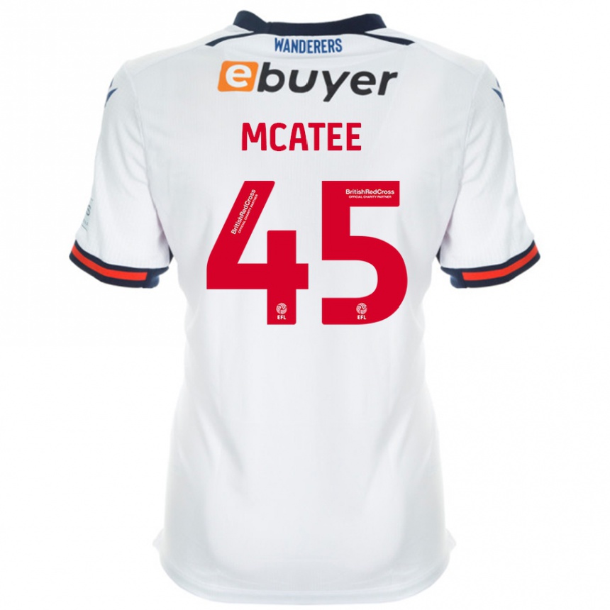 Kids Football John Mcatee #45 White Home Jersey 2024/25 T-Shirt Uk