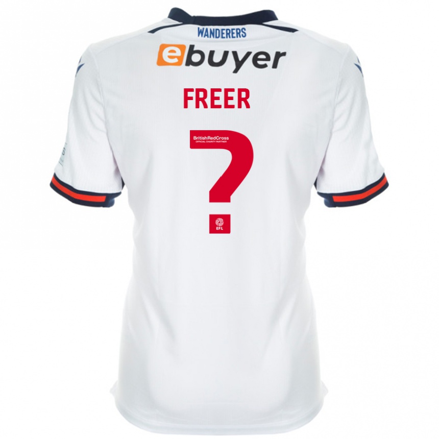 Kids Football Eleanor Freer #0 White Home Jersey 2024/25 T-Shirt Uk