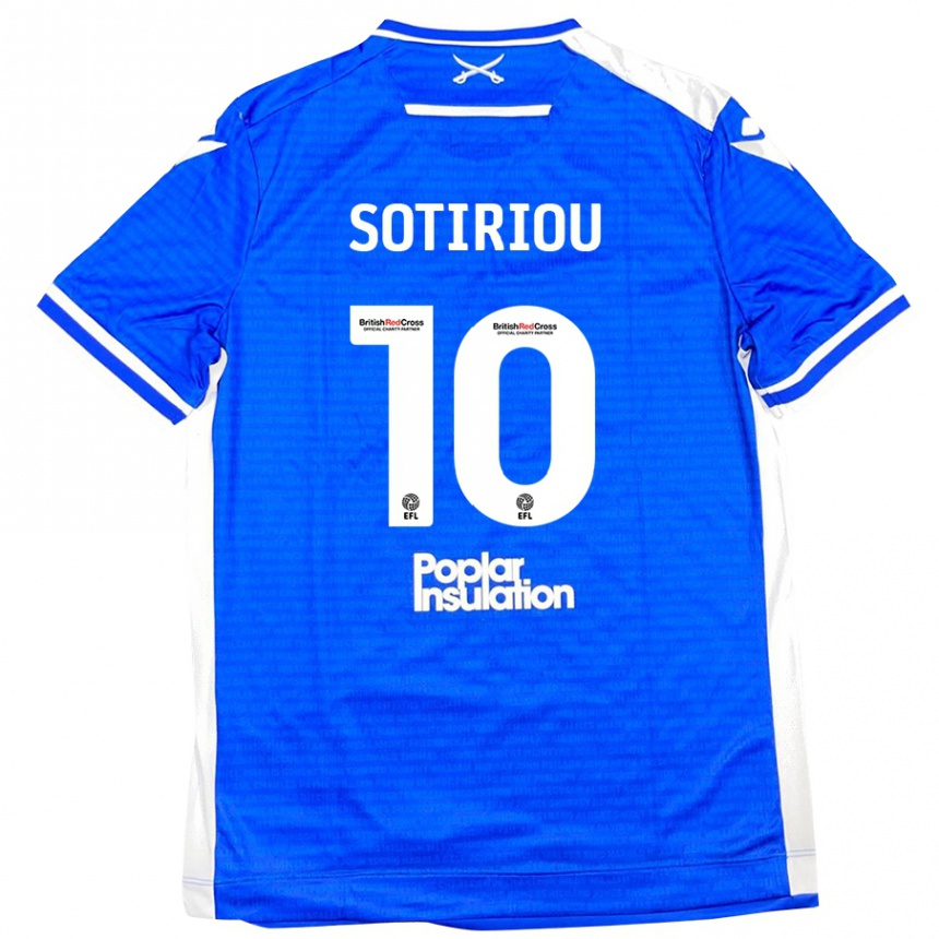 Kids Football Ruel Sotiriou #10 Blue White Home Jersey 2024/25 T-Shirt Uk