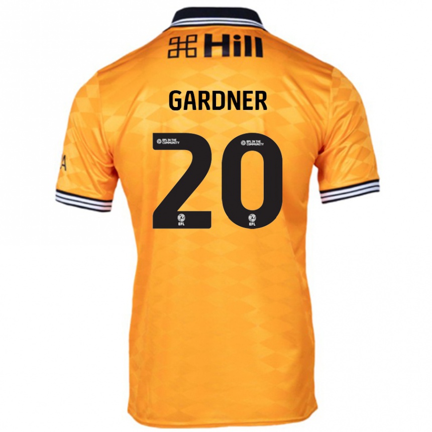 Kids Football Gary Gardner #20 Orange Home Jersey 2024/25 T-Shirt Uk