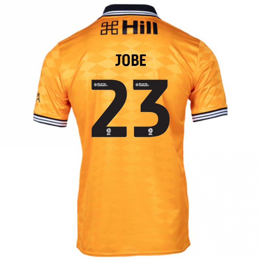 Kids Football Mamadou Jobe #23 Orange Home Jersey 2024/25 T-Shirt Uk