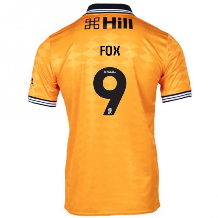 Kids Football Ruth Fox #9 Orange Home Jersey 2024/25 T-Shirt Uk