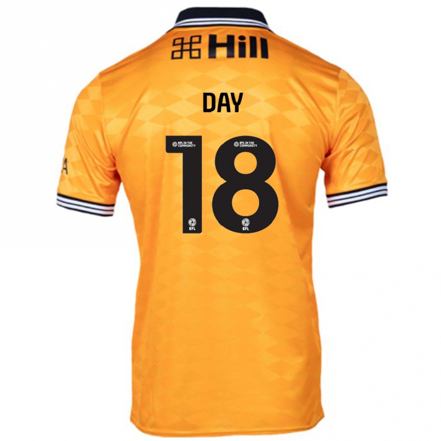 Kids Football Niamh Day #18 Orange Home Jersey 2024/25 T-Shirt Uk