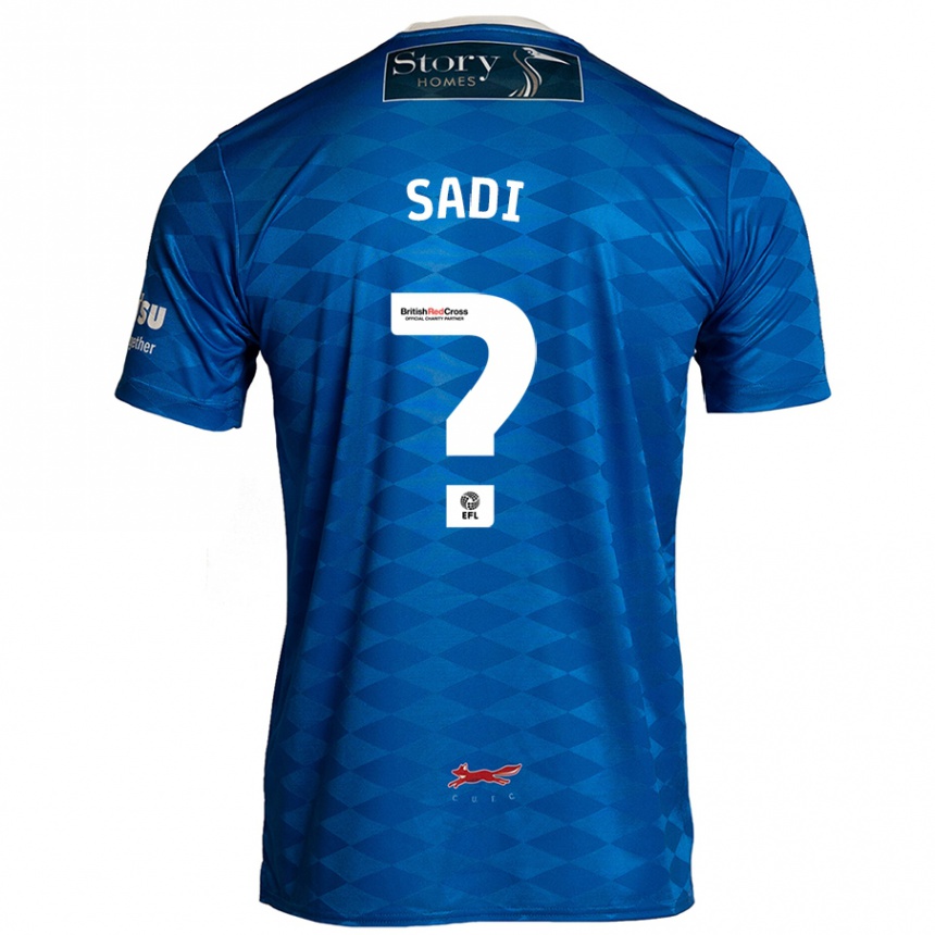 Kids Football Dominic Sadi #0 Blue Home Jersey 2024/25 T-Shirt Uk