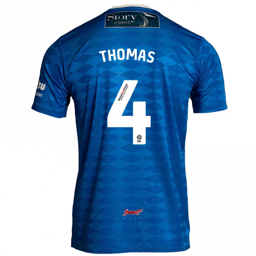 Kids Football Terell Thomas #4 Blue Home Jersey 2024/25 T-Shirt Uk