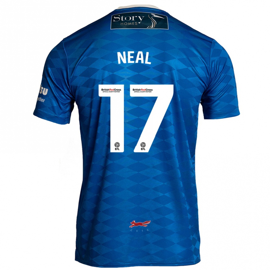 Kids Football Harrison Neal #17 Blue Home Jersey 2024/25 T-Shirt Uk