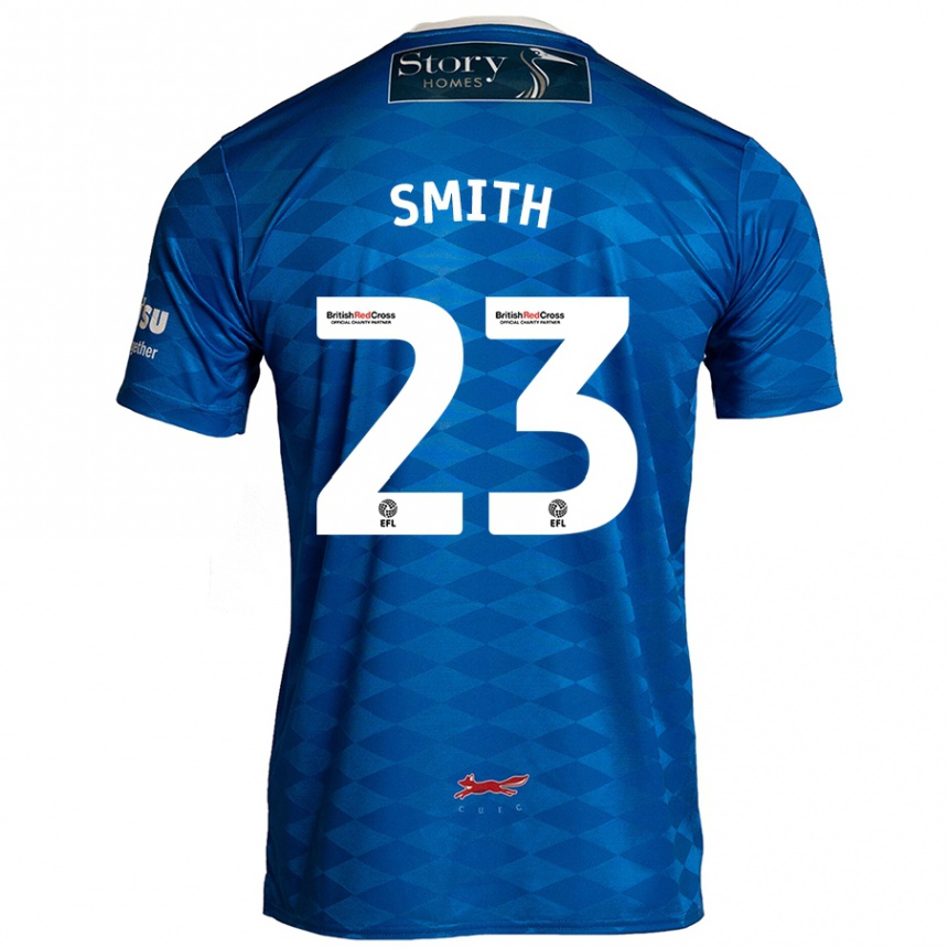 Kids Football Jude Smith #23 Blue Home Jersey 2024/25 T-Shirt Uk