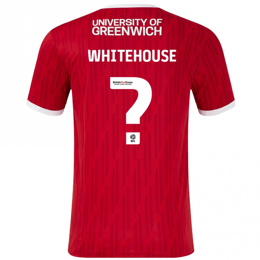 Kids Football Sophie Whitehouse #0 Red White Home Jersey 2024/25 T-Shirt Uk