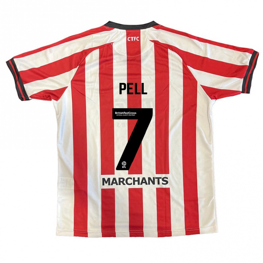 Kids Football Harry Pell #7 Red White Home Jersey 2024/25 T-Shirt Uk