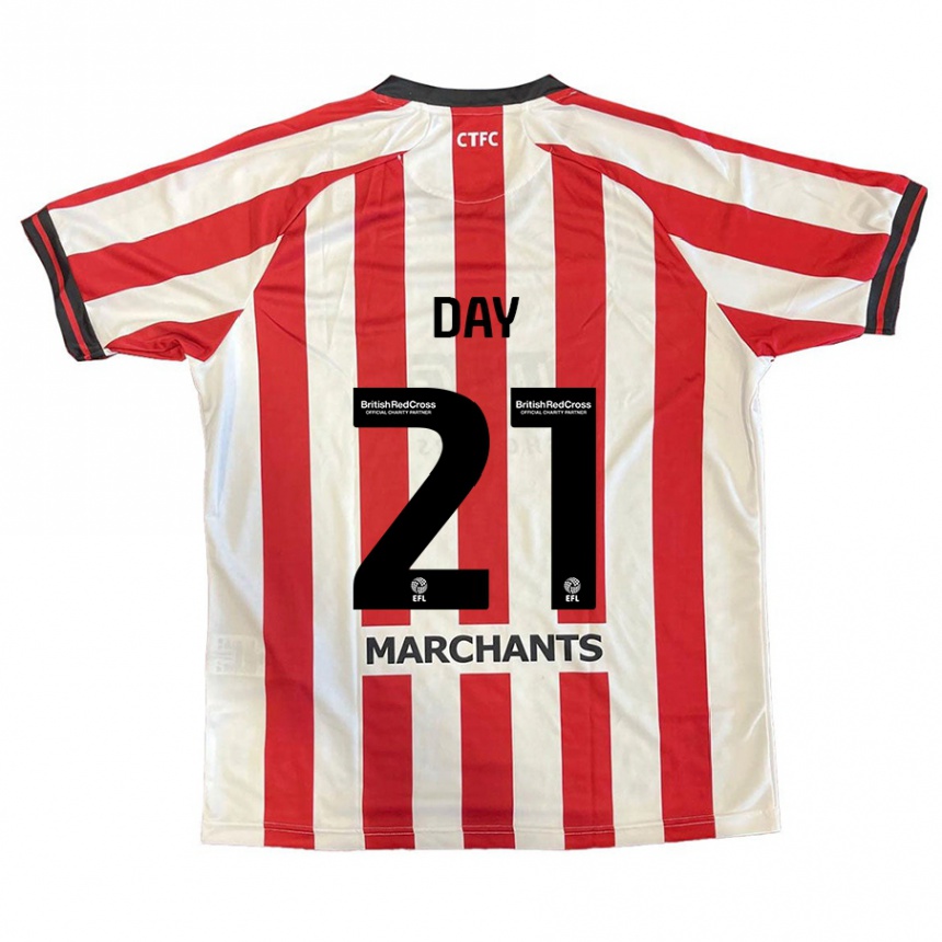 Kids Football Joe Day #21 Red White Home Jersey 2024/25 T-Shirt Uk