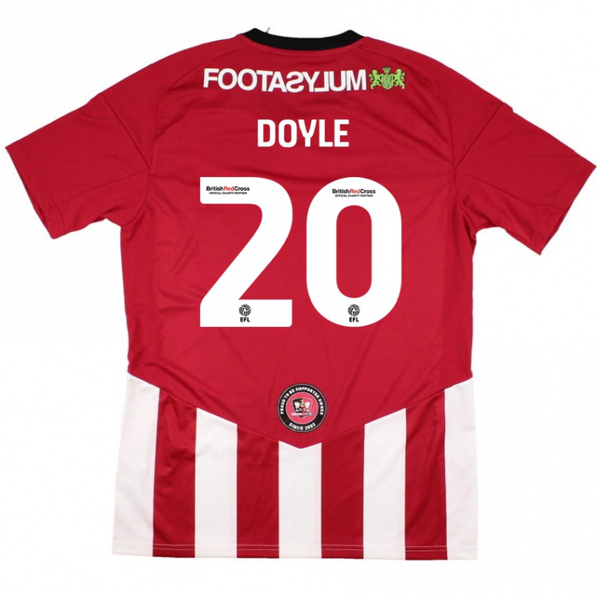 Kids Football Kamari Doyle #20 Red White Home Jersey 2024/25 T-Shirt Uk