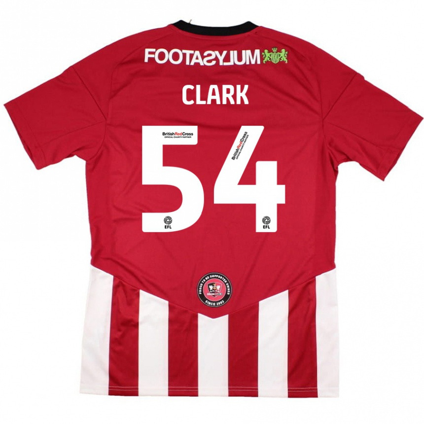 Kids Football Max Clark #54 Red White Home Jersey 2024/25 T-Shirt Uk