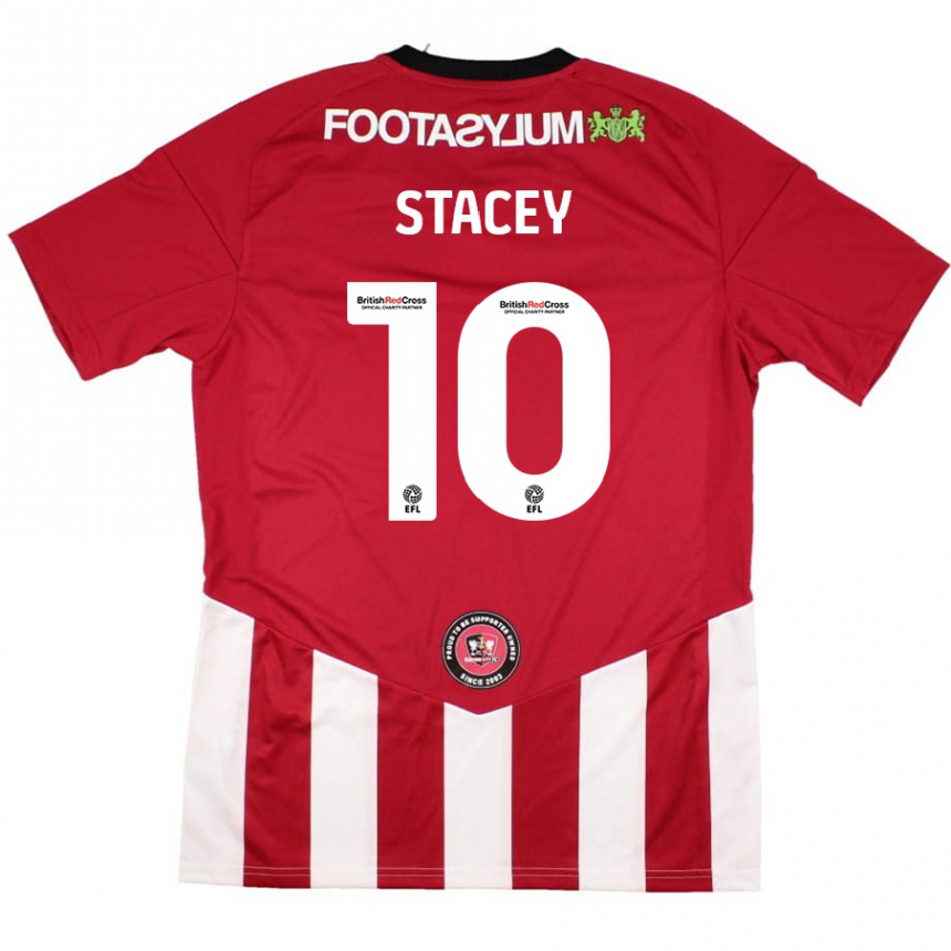 Kids Football Sarah Stacey #10 Red White Home Jersey 2024/25 T-Shirt Uk