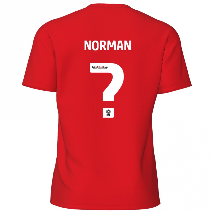 Kids Football Freddie Norman #0 Red Home Jersey 2024/25 T-Shirt Uk