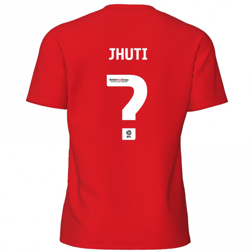 Kids Football Reece Jhuti #0 Red Home Jersey 2024/25 T-Shirt Uk