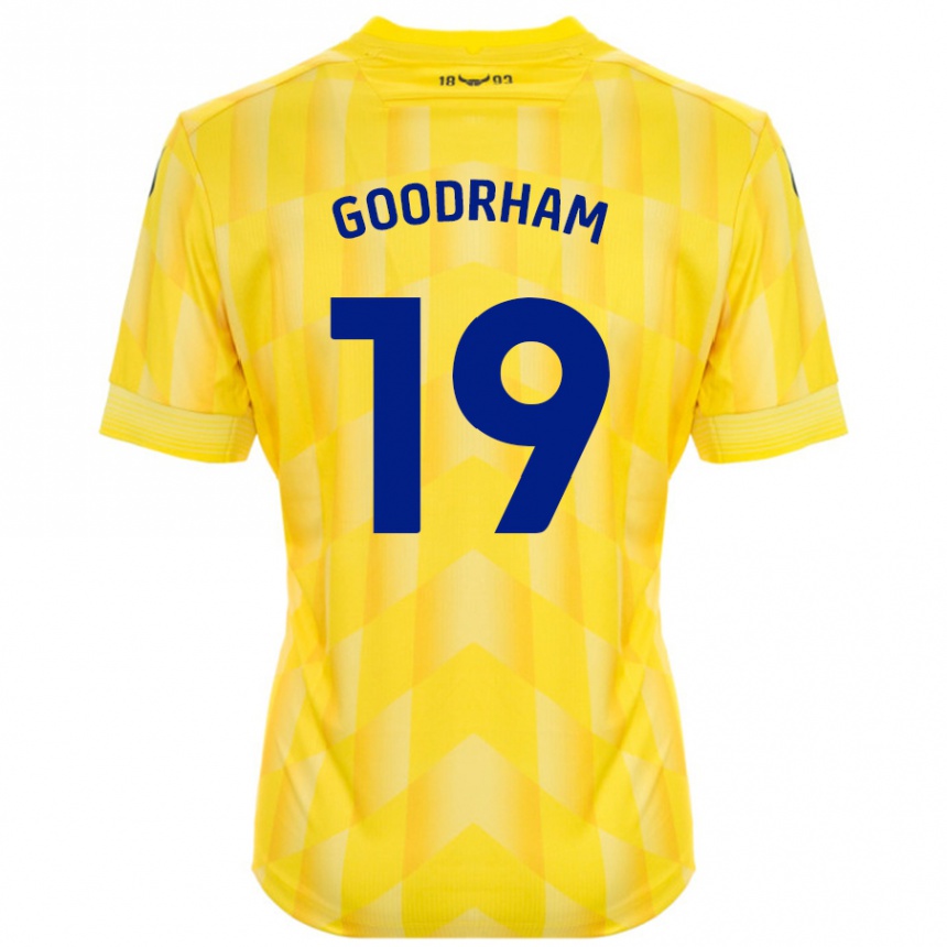 Kids Football Tyler Goodrham #19 Yellow Home Jersey 2024/25 T-Shirt Uk