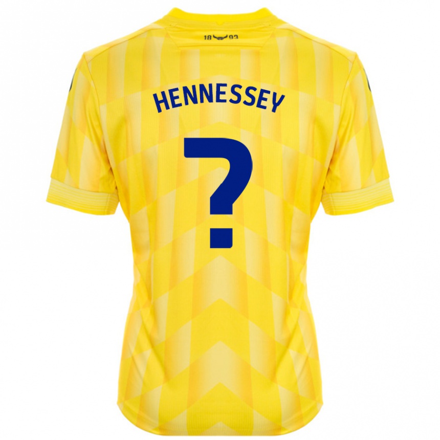 Kids Football Laura Hennessey #0 Yellow Home Jersey 2024/25 T-Shirt Uk