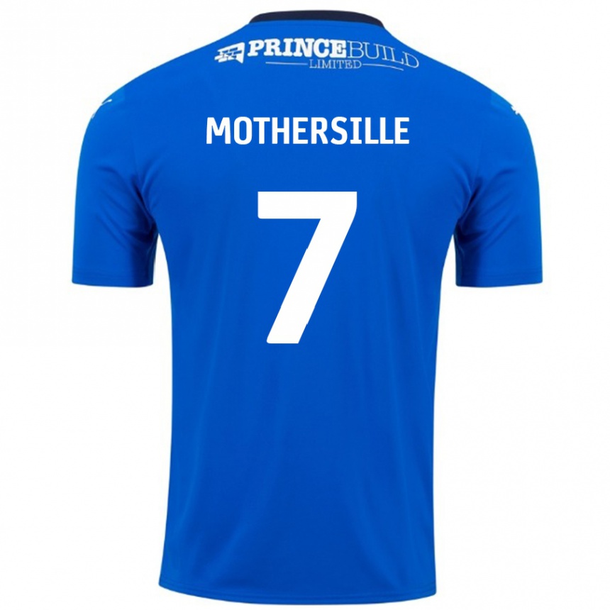 Kids Football Malik Mothersille #7 Blue White Home Jersey 2024/25 T-Shirt Uk