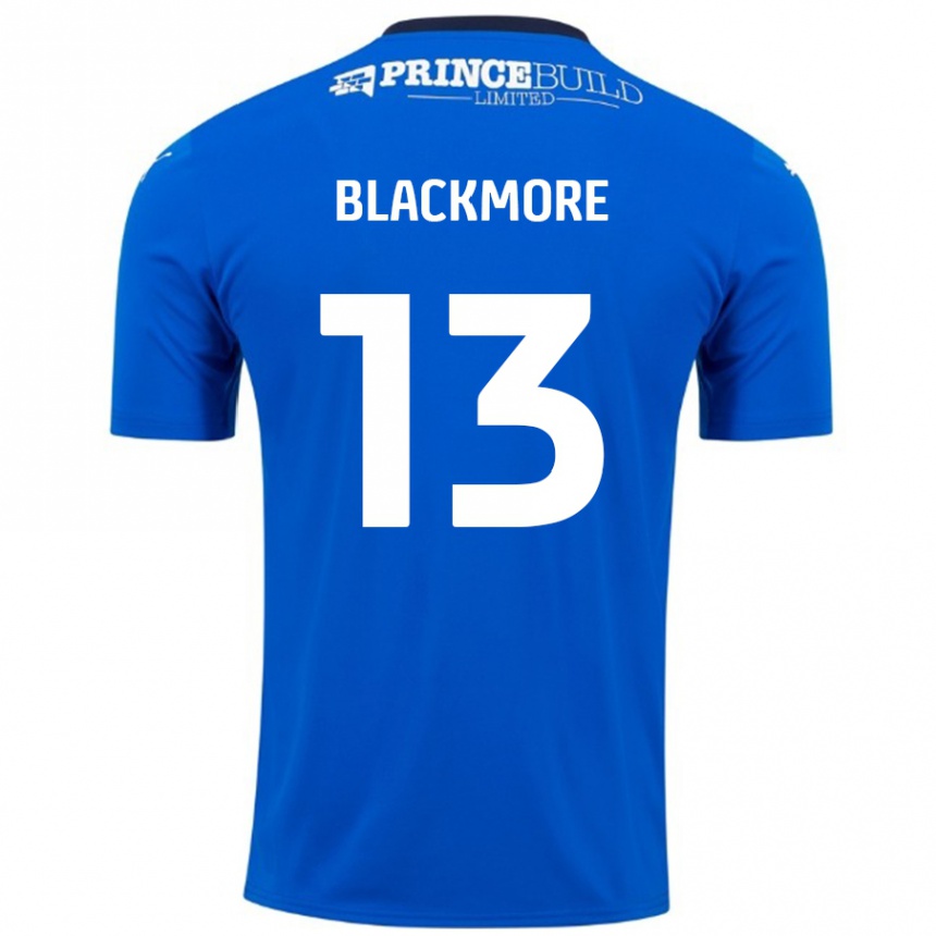 Kids Football Will Blackmore #13 Blue White Home Jersey 2024/25 T-Shirt Uk