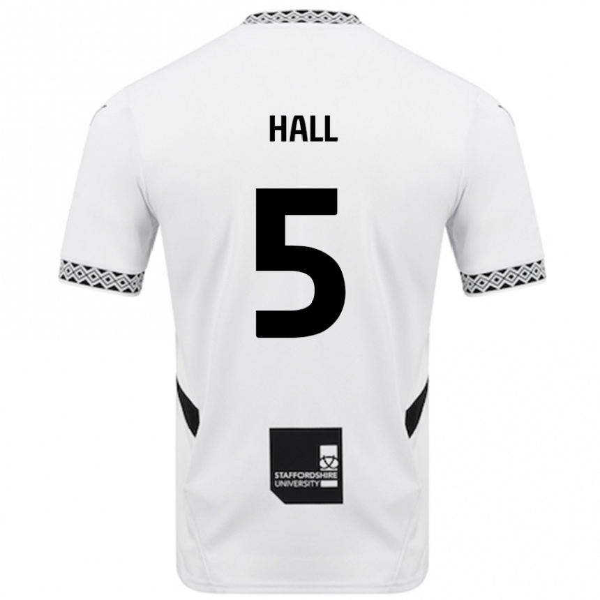 Kids Football Connor Hall #5 White Home Jersey 2024/25 T-Shirt Uk