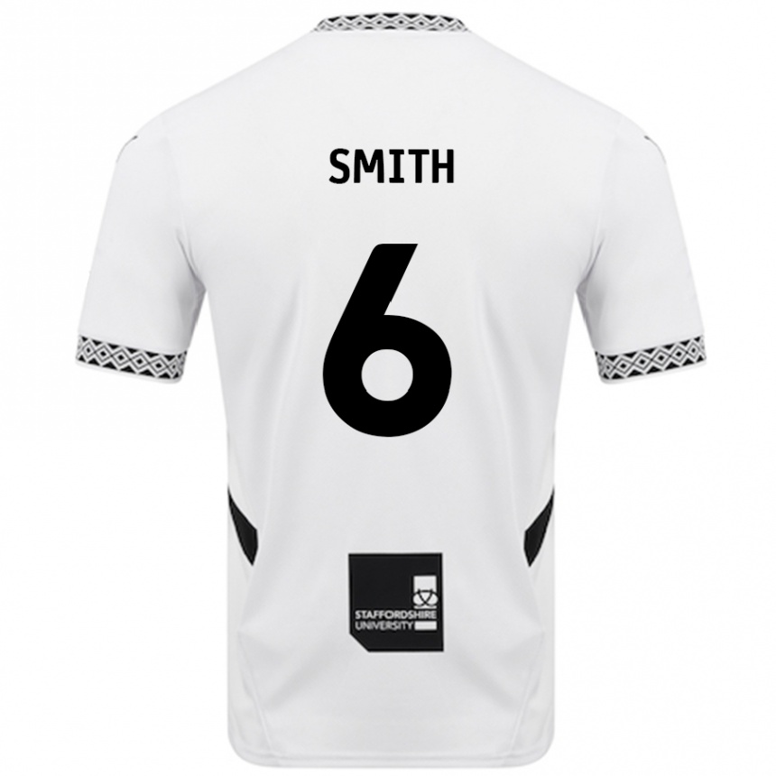 Kids Football Nathan Smith #6 White Home Jersey 2024/25 T-Shirt Uk